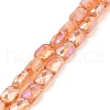 Imitation Jade Glass Beads Strands GLAA-P058-04A-04-1