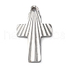 304 Stainless Steel Pendants STAS-D025-02P-01-1