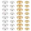 48Pcs 2 Size 2 colors Brass Spacer Beads Set KK-LS0001-03-3