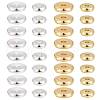 48Pcs 2 Size 2 colors Brass Spacer Beads Set KK-LS0001-03-3