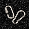 6Pcs 2 Style 304 Stainless Steel Rock Climbing Carabiners STAS-TA0001-33P-13