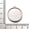 304 Stainless Steel Pendant Cabochon Settings STAS-S181-02P-B-3
