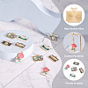 Craftdady 20Pcs 5 Style Zinc Alloy Enamel Pendants ENAM-CD0001-19-4