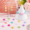 SOFPLATE 200Pcs Opaque Acrylic Bead Frames TACR-SP0001-17-4