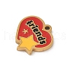 304 Stainless Steel Enamel Charms STAS-P388-19G-G-2