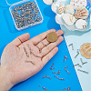SUPERFINDINGS 100Pcs Brass with Stainless Steel Fishing Fishhook Connector Clasp FIND-FH0010-48P-3