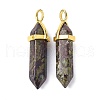 Natural Dragon Blood Pointed Pendants G-G025-01G-36-2