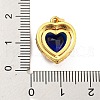 Rack Plating Brass Micro Pave Cubic Zirconia Pendants KK-H469-02G-4