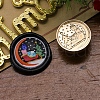 Christmas Series Wax Seal Brass Stamp Head AJEW-M037-01G-15-1