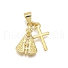 Rack Plating Brass Pendants KK-D343-09G-1