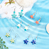 SUNNYCLUE DIY Starfish Shape Dangle Earring Making Kits DIY-SC0012-42P-3