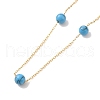 Synthetic Turquoise Beads Necklaces BJEW-B078-01G-2
