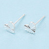 925 Sterling Silver Stud Earrings STER-N017-12D-S-1