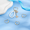 Unicraftale 4Pcs Brass Screw Carabiner Lock Charms KK-UN0001-98-2