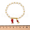 Brass Cubic Zirconia Stretch Bracelets BJEW-K278-03G-7