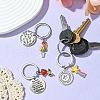 Bees Alloy Enamel & Rhinestone Keychain KEYC-YW00071-01-6