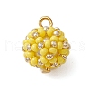 Seed Beads Beaded Charms PALLOY-MZ00314-03-1