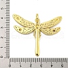 Brass Micro Pave Clear Cubic Zirconia Pendants KK-R159-21A-G-3
