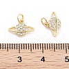 Brass with Cubic Zirconia  Pendants KK-P271-31G-3