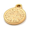 304 Stainless Steel Charms STAS-L270-07G-3