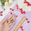Rope with Plaster Artificial Fzlower Core for Hairpin Accessories DIY-WH20010-10A-3