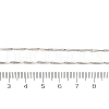 Brassl Twisted Bar Link Chain Necklaces for Men Women NJEW-G160-15P-5