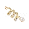 2Pcs 2 Colors ABS Plastic Imitation Pearl Pendants PALLOY-JF03631-4