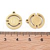 Ion Plating(IP) 304 Stainless Steel Pendants STAS-I309-08G-3