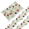 5 Yards Organza Pleated Lace Polyester Ribbon OCOR-FG0002-42-1