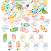  60Pcs 10 Styles Opaque Resin Decoden Cabochons RESI-NB0002-08-1