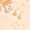 SOFPLATE 500Pcs 2 Colors Brass French Earring Hooks KK-SP0001-39-4