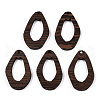 Natural Wenge Wood Pendants WOOD-T023-54-1
