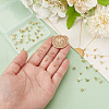 Unicraftale 60Pcs 3 Styles Brass Eye Pin Peg Bails KK-UN0002-49-2