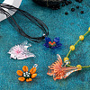 Kissitty DIY Flower and Butterfly Necklace Making Kit DIY-KS0001-34-16