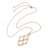 Crystal Stone Cage Pendant Necklaces NJEW-JN04766-02-1