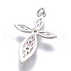 Brass Cubic Zirconia Pendants ZIRC-O030-01P-2