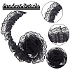 HOBBIESAY 20M Polyester Pleated Lace Trim OCOR-HY0001-20B-5