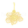 Brass Filigree Big Pendants KKC-T003-37G-1