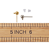 Craftdady Brass Ball Post Stud Earring Findings KK-CD0001-04-8