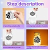 PVC Lamp Film for DIY Colorful Light Hanging Lamp Frosted Glass Jar DIY-WH0408-029-4