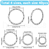 SUNNYCLUE 4 Styles Brass Jump Rings KK-SC0005-49P-2