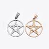 304 Stainless Steel Pendants STAS-H355-03-1