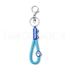 Cat Paw Print PVC & Iron Alloy Lobster Claw Clasp Keychain KEYC-JKC01104-04-2
