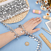 Polyester Lace Ribbon with Plastic Charms Tassel OCOR-WH0078-202A-02-3