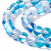 Synthetic Moonstone Beads Strands G-E573-02A-01-4
