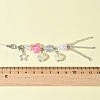 Glass & Alloy & Acrylic Mobile Straps HJEW-FS00003-5