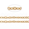 Brass Flat Oval Cable Chains CHC025Y-01-G-3