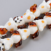 Handmade Bumpy Lampwork Beads Strands LAMP-S194-010-3