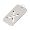 304 Stainless Steel Pendants STAS-M115-01P-X-2