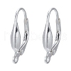 925 Sterling Silver Leverback Hoop Earrings Findings STER-A002-236-1